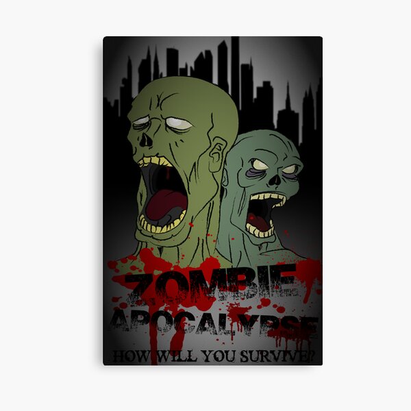 Item preview, Zombie Apocalypse Poster designed and sold by viridiansong.