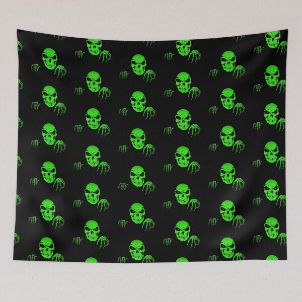 Item preview, green skull designed and sold by 00dounia00.