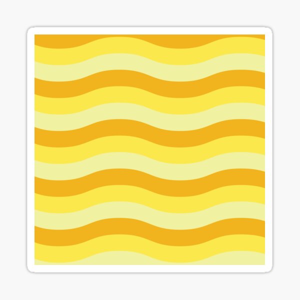"Yellow Stripes" Sticker by carleegifford Redbubble