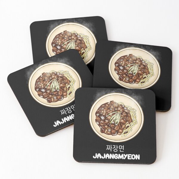 Item preview, JJAJANGMYEON, Noodle in Black bean sauce, Chinese noodle Korean Letter HANGUL designed and sold by Kate Hyunsu Cho.