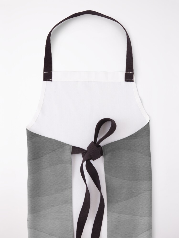 Alternate view of Whale, black & white Apron