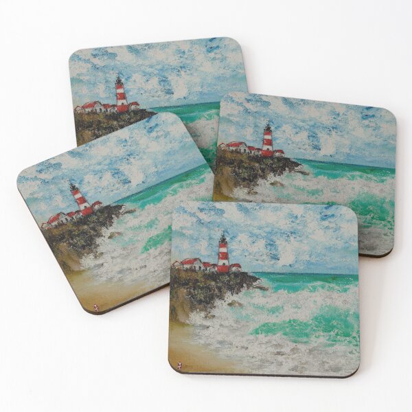 Item preview, Blue Ocean and Lighthouse Waves  designed and sold by Roy & Tiffany.