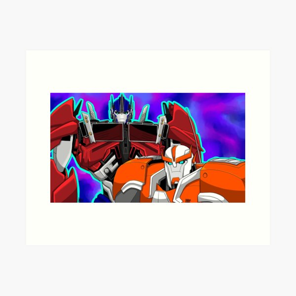 Blue Flowers--TFP Optimus Prime , an art print by Izzy A - INPRNT