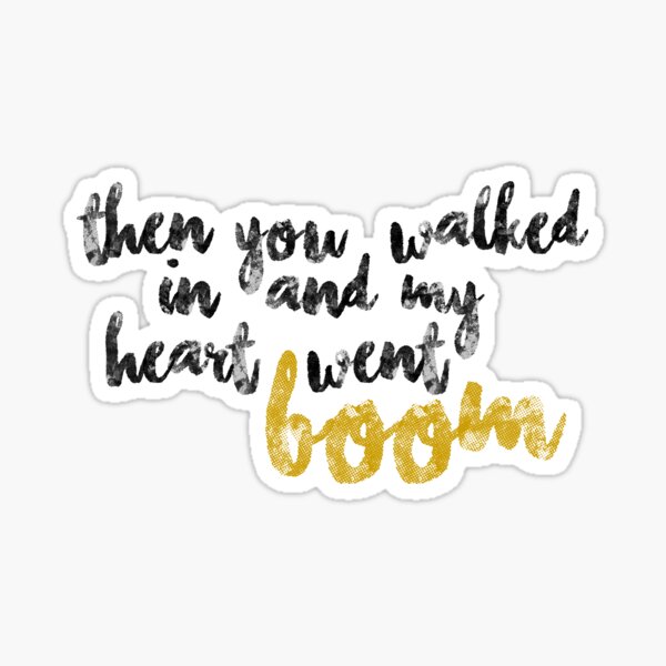 Boom Sticker By Hearttolifedsgn Redbubble