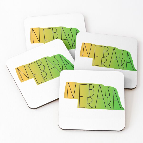 Item preview, Nebraska Colors State Outline designed and sold by haileyruderman.