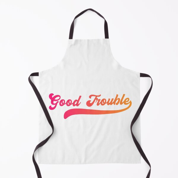 Item preview, Good trouble Quote hot orange-pink gradient designed and sold by Medmac's Designs.
