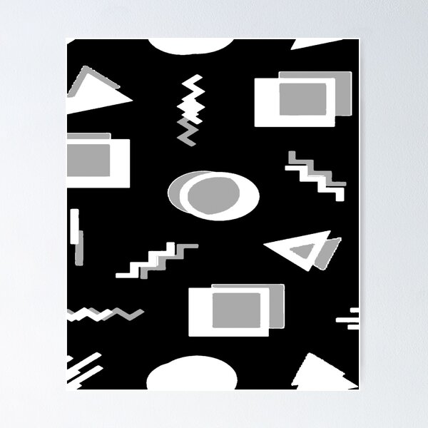 Item preview, black and white pattern designed and sold by Meritade.