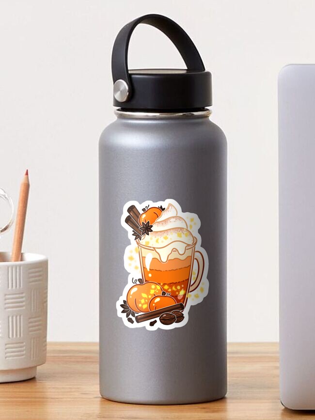 Thumbnail 1 of 3, Sticker, Autumn Magic Pumpkin Spice Latte designed and sold by heysoleilart.