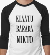KLAATU BARADA NIKTO Men's Baseball ¾ T-Shirt