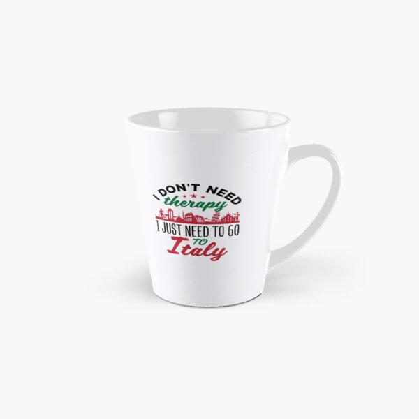 Vista previa del artículo con la obra «No necesito terapia, solo necesito ir a Italia», diseñado y vendido por jaygo.