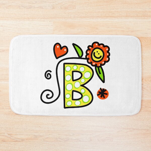 Item preview, Letter B abc monogram hand drawn colorful alphabet designed and sold by funwithletters.