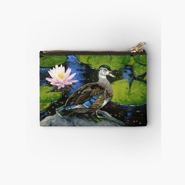 Item preview, American Wood Duck in lilly pond by  Greg Hildebrandt designed and sold by spiderwebart.