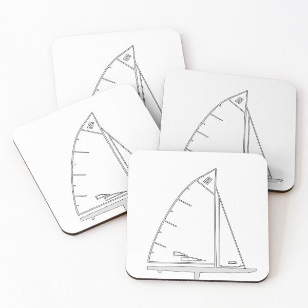 Item preview, Melges E Scow sailboat outline designed and sold by hollywhoart.