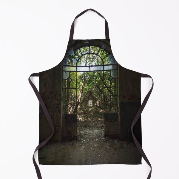 Item preview, Arched door with broken windows in an old dilapidated Italian building designed and sold by brambillasimone.