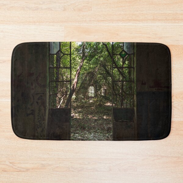 Item preview, Arched door with broken windows in an old dilapidated Italian building designed and sold by brambillasimone.