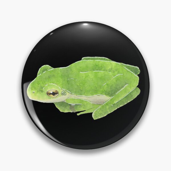 Item preview, Green Tree Frog designed and sold by ElyWatercolor.