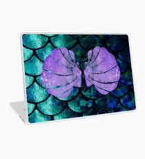 Mermaid Scales & Shell Bra Laptop Skin