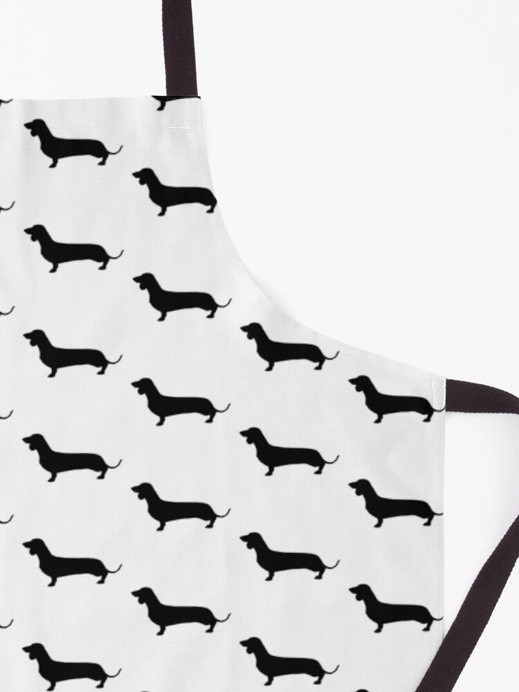 Alternate view of Dachshund Silhouette Apron