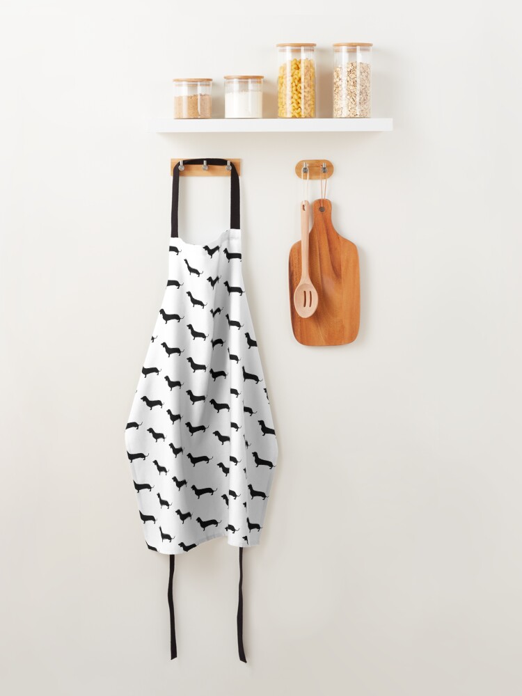 Alternate view of Dachshund Silhouette Apron