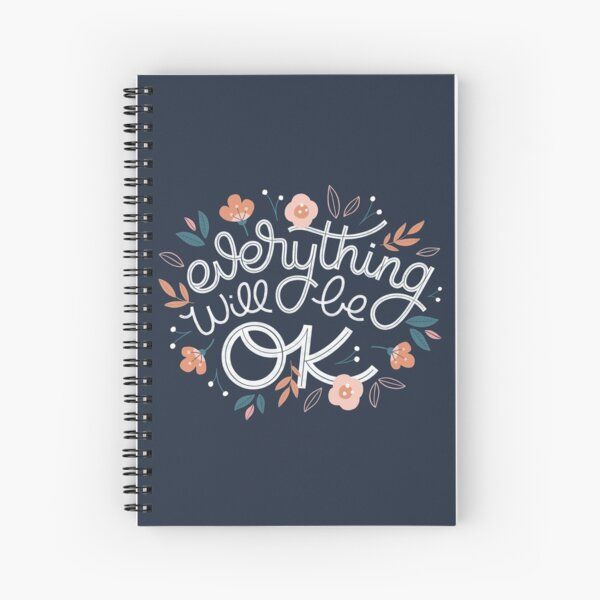 Good Vibes Only Notebook: Cute Floral Matte Cover With