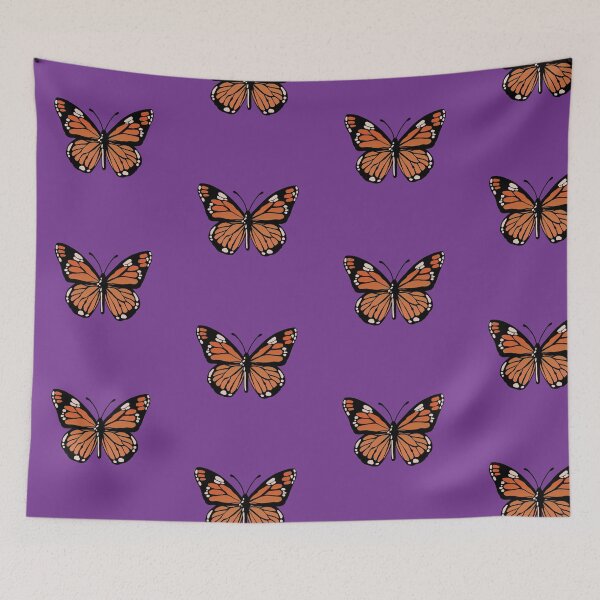 Item preview, Monarch butterfly with purple background designed and sold by Syd’s Scribbles.