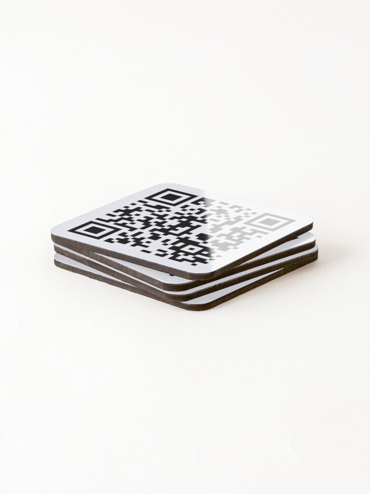 Thumbnail 4 of 5, Coasters (Set of 4), QR code designed and sold by CoolShitCo.