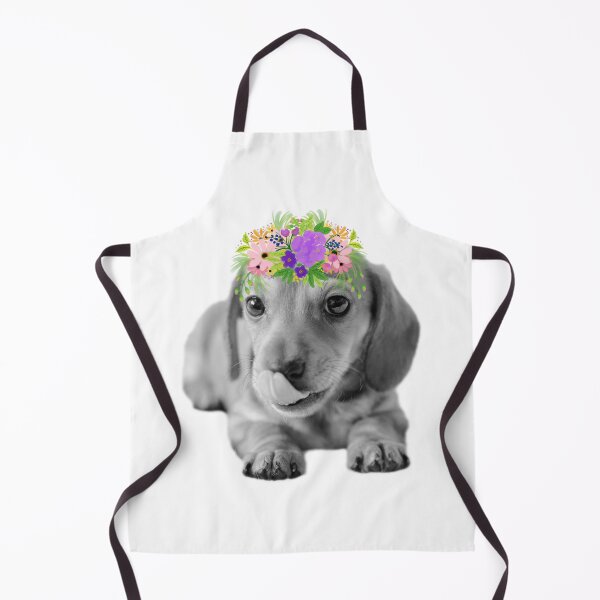 Item preview, Cute Floral Dachshund Puppy designed and sold by tribbledesign.