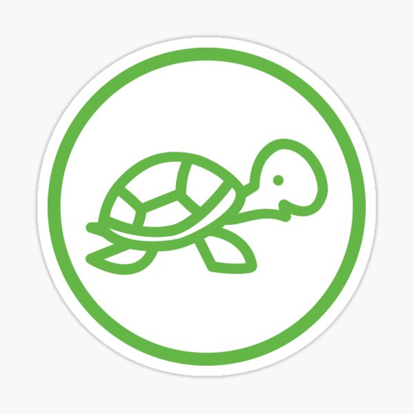 the slowest app (green) Sticker