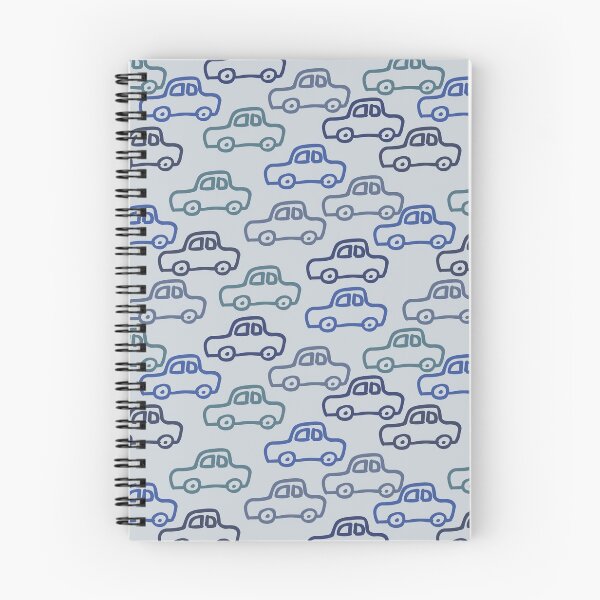 Item preview, A seamless pattern with doodle cars in blue halftones   designed and sold by Olena Ambrosova.