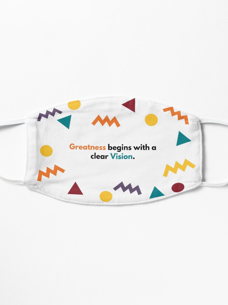 Alternate view of Greatness Begins Mask