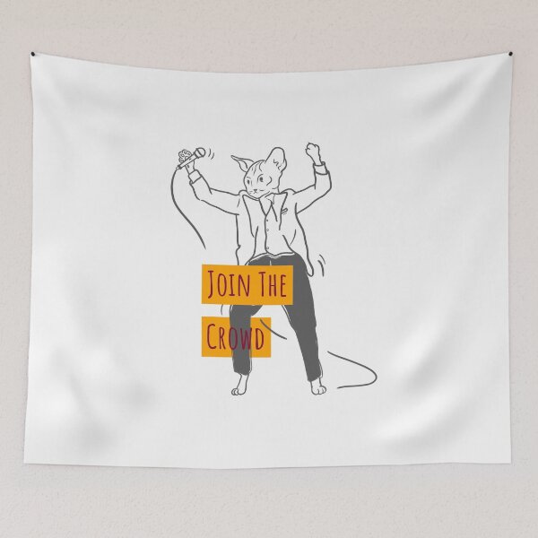 Item preview, Join The Crowd (Artistic Cat) designed and sold by burgundyLines.