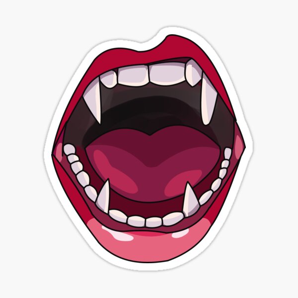 funny mouth vampire Spiral Notebook for Sale by ZiphGames