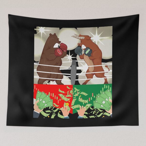 Item preview, bears vs bulls designed and sold by tradeculture143.