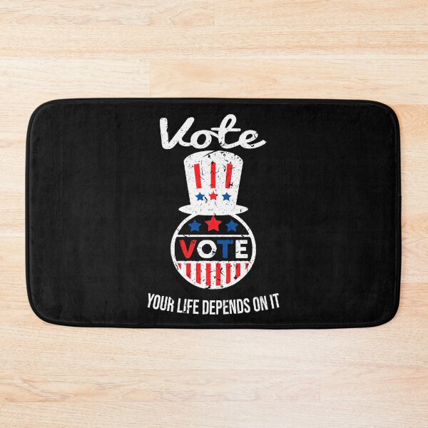 Item preview, Vote Your Life Depends On It Vintage American Flag designed and sold by 2MDesign.