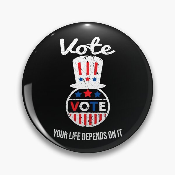 Item preview, Vote Your Life Depends On It Vintage American Flag designed and sold by 2MDesign.