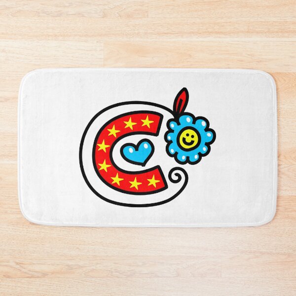 Item preview, Letter C abc monogram hand drawn colorful alphabet designed and sold by funwithletters.