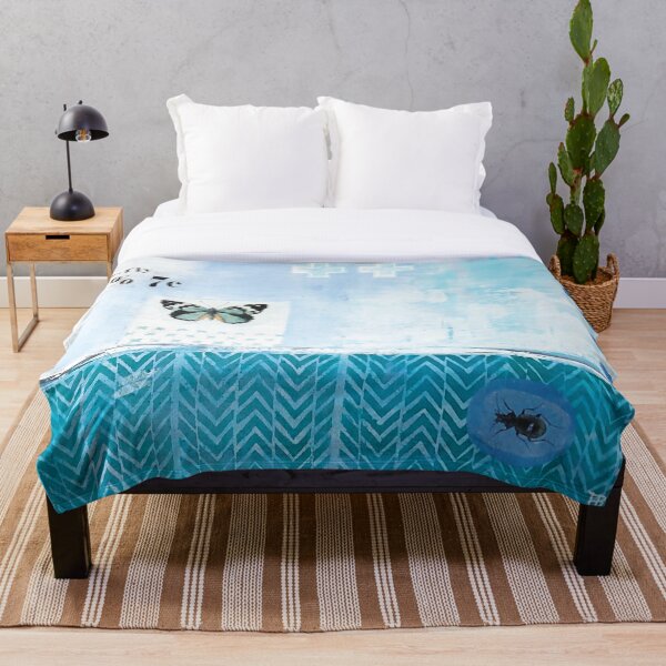 Picture of an original painting, butterfly Throw Blanket