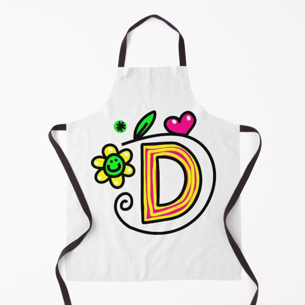Item preview, Letter D abc monogram hand drawn colorful alphabet designed and sold by funwithletters.