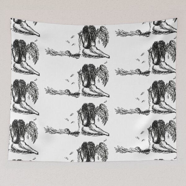 Item preview, Fallen angel with broken wing designed and sold by InkDevil.