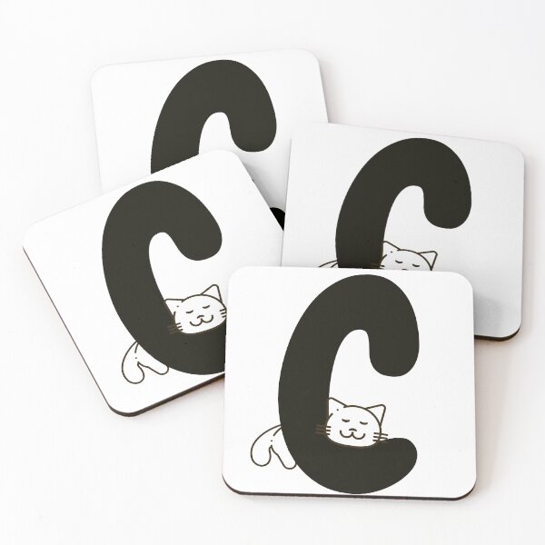 Item preview, Personalized Cat Initial C designed and sold by TheFamilyVan.