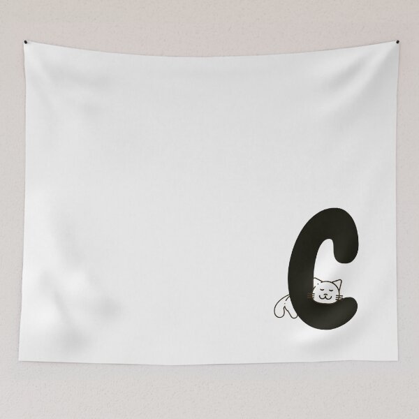 Item preview, Personalized Cat Initial C designed and sold by TheFamilyVan.