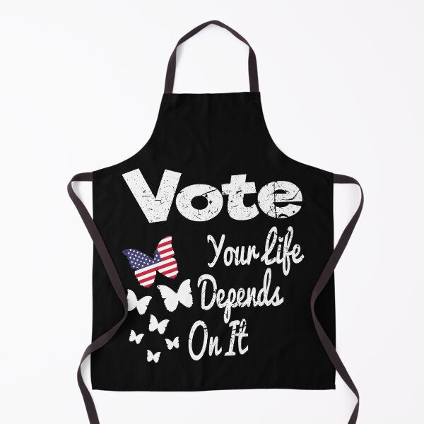 Item preview, Vote Your Life Depends On It beautiful butterflies Vintage American Flag designed and sold by 2MDesign.