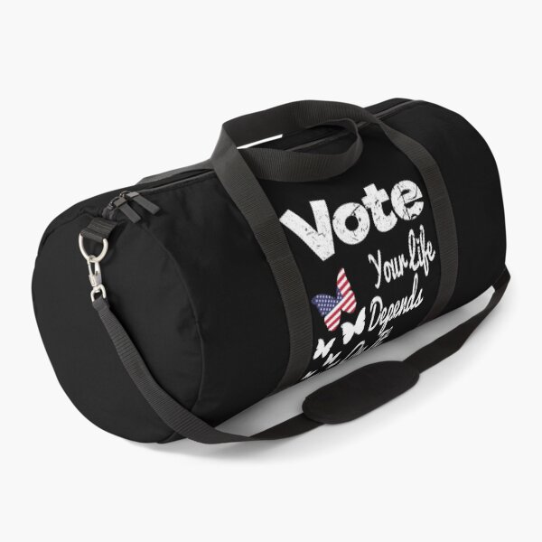 Item preview, Vote Your Life Depends On It beautiful butterflies Vintage American Flag designed and sold by 2MDesign.