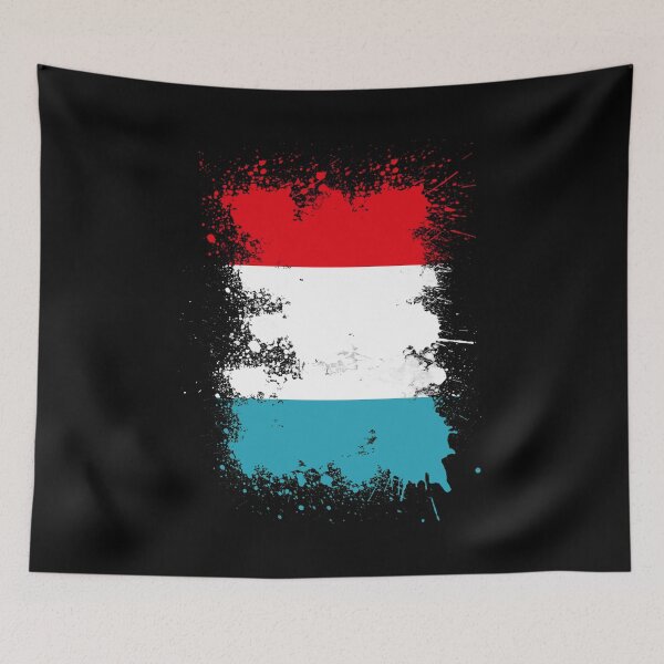 Item preview, Luxembourg flag color blob art designed and sold by Argentini.
