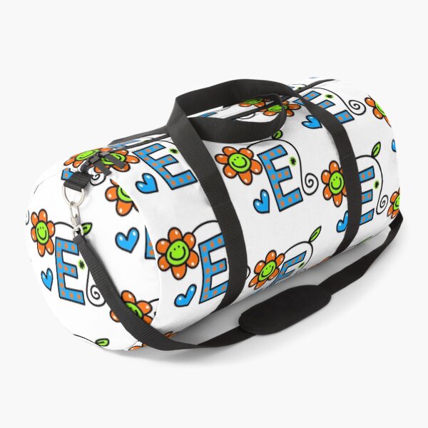 Item preview, Letter E abc monogram hand drawn colorful alphabet designed and sold by funwithletters.