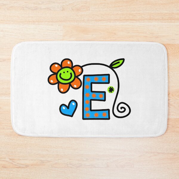 Item preview, Letter E abc monogram hand drawn colorful alphabet designed and sold by funwithletters.