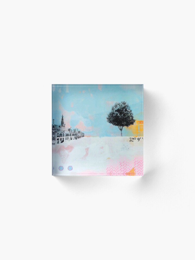 Alternate view of Picture of an original painting, Leiden, the Netherlands Acrylic Block