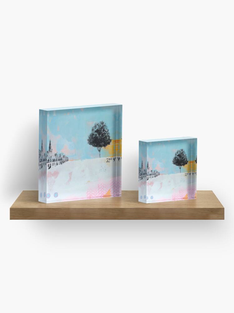 Alternate view of Picture of an original painting, Leiden, the Netherlands Acrylic Block