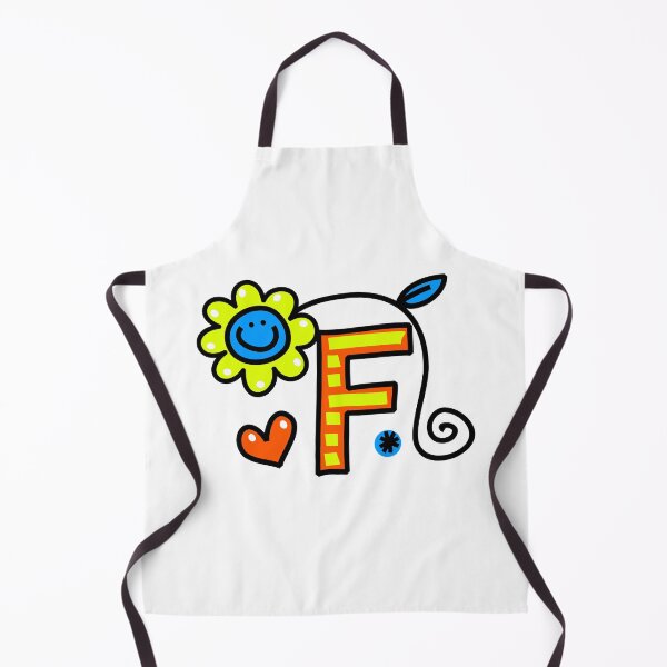 Item preview, Letter F abc monogram hand drawn colorful alphabet designed and sold by funwithletters.