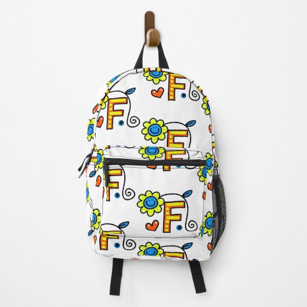 Item preview, Letter F abc monogram hand drawn colorful alphabet designed and sold by funwithletters.